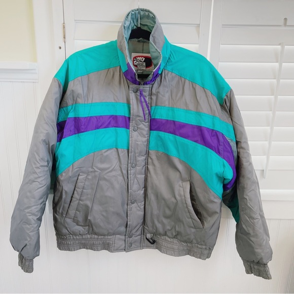 Alpine Other - Alpine Ski Vintage Colorblock Stripe Ski Jacket Men’s Medium